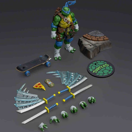 NEW JOYTOY TMNT 1/18 action figures Michelangelo Donatello Leonardo Raphael - Picture 14 of 15