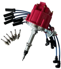 HEI Distributor + Wire Set+ Spark Plug  L6 232 258 4.0L 4.2L Engines