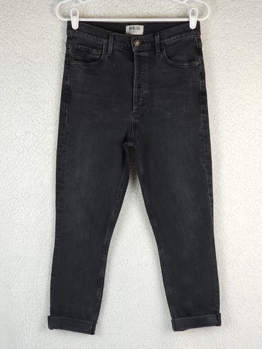 AGOLDE Nico  Skinny High-Rise Jeans Womens Size 25 Fit: 28.5x26.75 Black Wash - Picture 2 of 15