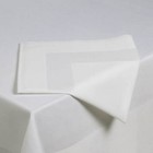 Pack of 10 Napkins | Superior Quality Satin Band 100% Egyptian Cotton | White
