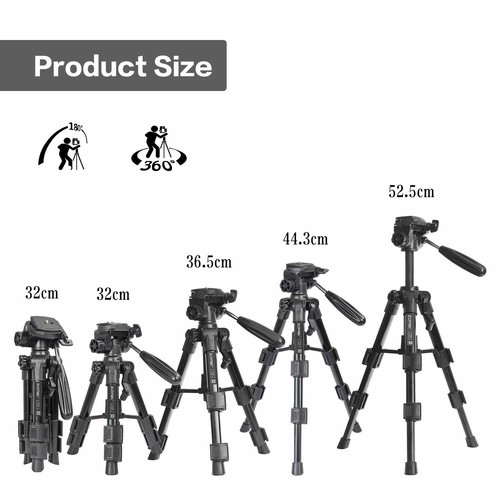 Per fotocamera DSLR Youtube Live Video ZOMEI Q100 Mini treppiede da tavolo con testa Pan - Foto 11 di 11