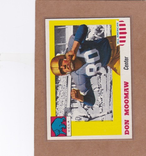1955 Topps All American Football Don Moomaw #40 UCLA EXMT/EXMT+ *A35091