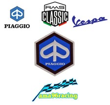 STEMMA ESAGONALE ALLUMINIO PER SCUDO ANT. PIAGGIO VESPA 200 RALLY 1972-1973-1974
