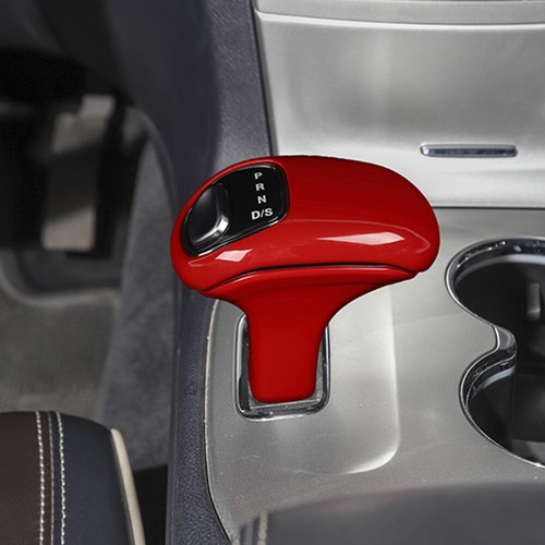 3x Gear Shift Head Knob Decor Trim Cover for Dodge Charger Durango 2012-2014 Red - Picture 4 of 10