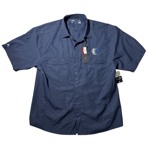 NBA Dallas Mavericks Men’s Game Day Woven Shirt Vented Fishing Antigua Large