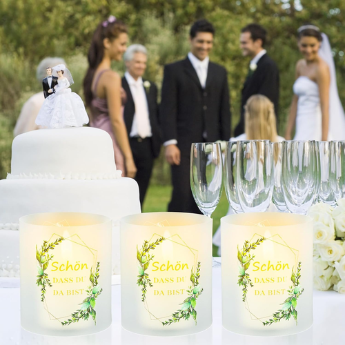 16 Stück Windlicht Tischdeko Hochzeit,Geburtstag,Kommunion,Taufe,Konfirmation,Ei - Bild 5 von 7