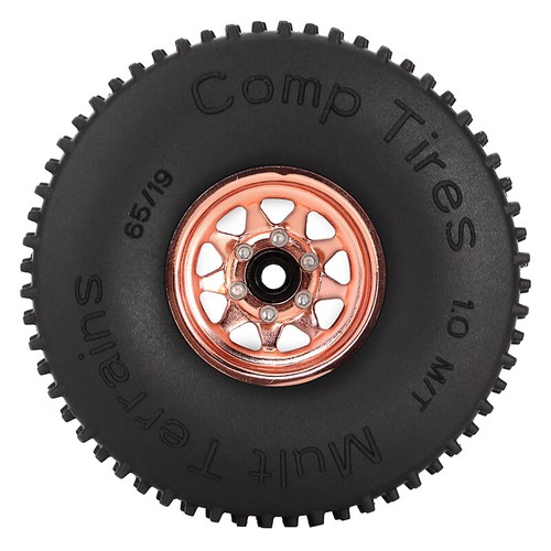 Llanta INJORA 1.0 Beadlock Comp Neumático, 65*19mm para 1/24 RC Crawler Axial SCX24 - Imagen 29 de 38
