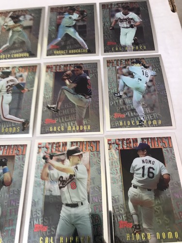 1996 Topps Finest Mystery COMPLETE 26 Card Set GRIFFEY x2,BONDS CHIPPER RC MINT - Picture 5 of 8