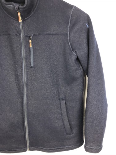 Smartwool Hudson Trail Fleece Full-Zip Jacket Men's XXL Navy Blue Collared - Picture 2 of 12