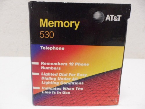 Teléfono blanco con cable de memoria AT&T 530 NUEVO DE COLECCIÓN - Imagen 8 de 10