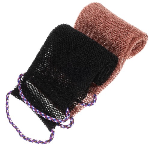 2 Pcs Bathroom Accessories Convenient Exfoliator Towel African Net