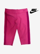 NWT NIKE GIRLS Sz. S PINK LEGEND TIGHT FIT DRI-FIT TRAINING Running CAPRI Pants