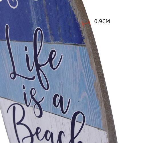 Plankenschild mit Kleiderhaken Holzbild Surfboard 100 cm Surfbrett Wandbild - Bild 11 von 16