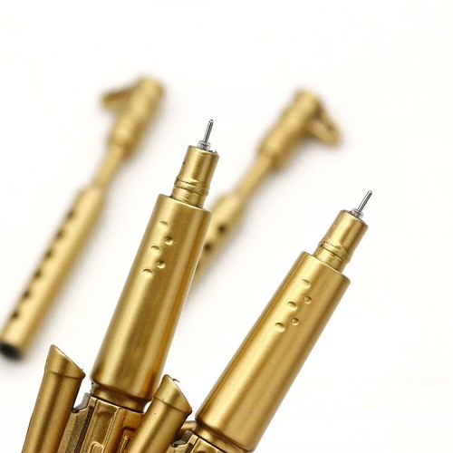 1Pc Rifle Shape Ballpoint Pen Black Ink Stationery Novelty Pen Learning Supplies - Picture 10 of 12