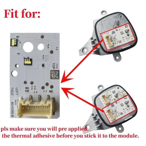 LED Boards For Infiniti QX30 Q30 LED Headlight Daytime Running light Chip Left - Picture 4 of 4