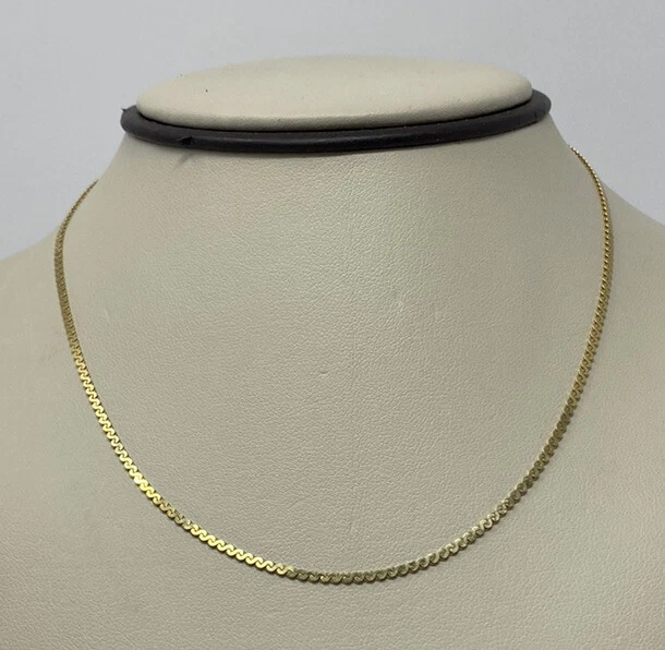 Serpentine gold chain sale