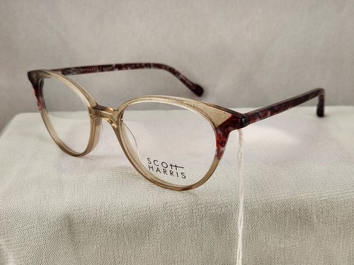 OCCHIALI DA VISTA DONNA SCOTT HARRIS SH-730 50-18-140 colore C3 Champagne/Vino con CUSTODIA - Foto 3 di 3