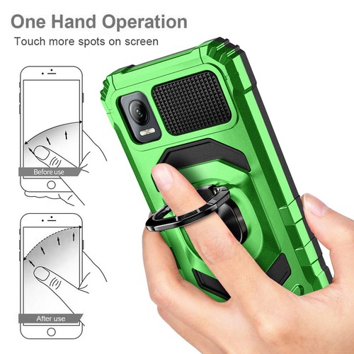 Für AT&T Vista 2023 Hülle Stoßfest Ring Ständer Handy Cover mit Hartglas - Bild 26 von 26