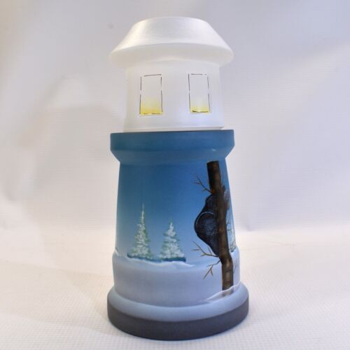 Tienda de regalos Fenton edición limitada casa de luz tema de oso negro y cabaña - Imagen 4 de 8