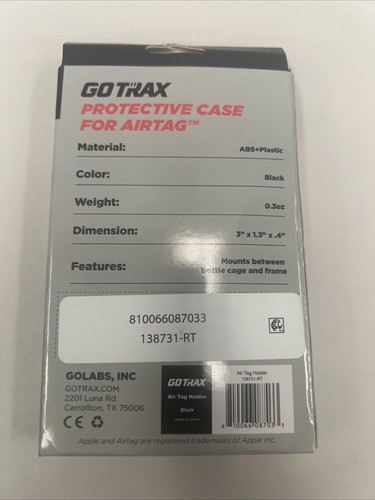 GoTrax Universal E-Bike und Fahrrad einfache Installation Schutzhülle für Airtag - Bild 2 von 2