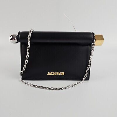 JACQUEMUS Le Petite Rond Black Leather Clutch New | eBay JACQUEMUS Le Petite Rond Black Leather Clutch New | eBay