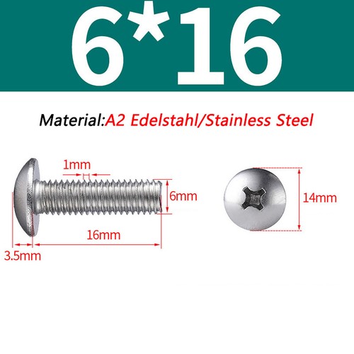 Phillips Pan Head Machine Screws Bolts A2 304 Stainless Steel M2-M8 Cross Screw - Picture 83 of 106