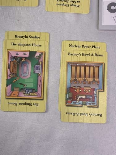 The Simpsons Clue Board Game Replacement Pieces - Cards/Dice/Case File/Notebooks - Picture 6 of 9