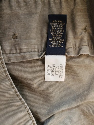Men's Shorts Sz 34 Banana Republic Flat Front Olive Cotton 9.5" Inseam - Picture 7 of 8