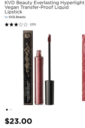 KVD Everlasting Hyperlight Liquid Lipstick in QUEEN OF POISONS Metallic FULL SZ - Picture 17 of 18