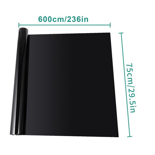 CAR WINDOW TINT FILM KIT TINTING SUPER DARK BLACK LIMO 1% 5% 15% 35% 75CM x 6M - Picture 10 of 19