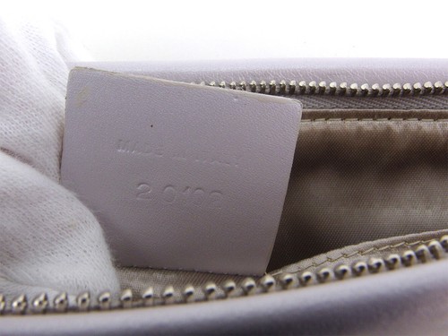 LANVIN sac bandoulière officiel chaîne épaule cuir blanchâtre authentique doccasion D2209
