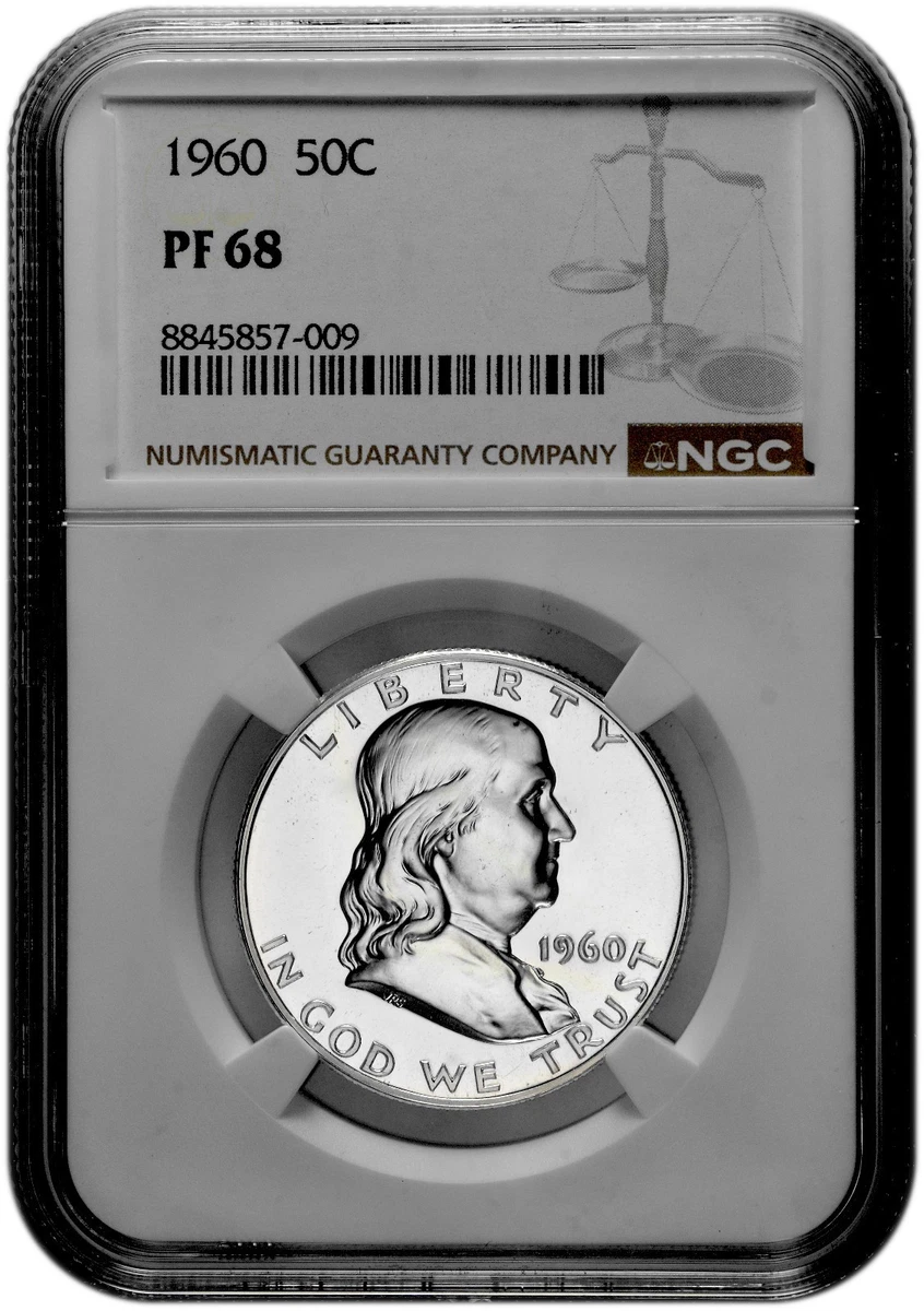 PR 68 Graded Franklin Half Dollars 1948-1963 for sale | eBay