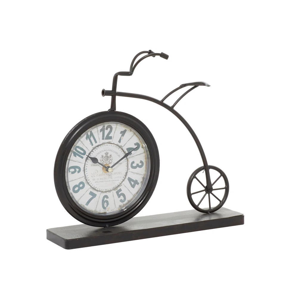 Reloj Decorativo Bicicleta Metal Marrón - 13 x 3 x 12 Marrón 13 x 3 x 12 Foto 2 de 4