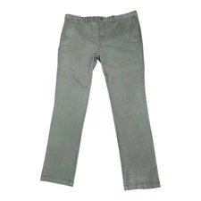 Nifty Genius Slim Fit Stretch Chino Pant Green Sz 40x34 Casual Comfort Modern