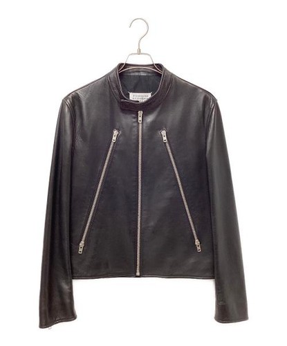 Lederjacke mit 5 Reißverschluss