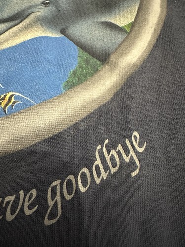 Vintage 90s Dolphins Nature T-Shirt Small Single Stitch Endangered - Bild 3 von 10