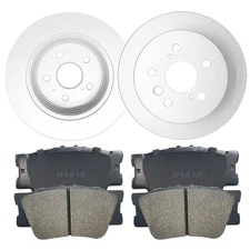 Rear Brake Rotors + Ceramic Pads for 2012-2017 Toyota Camry 2013-2018 Avalon