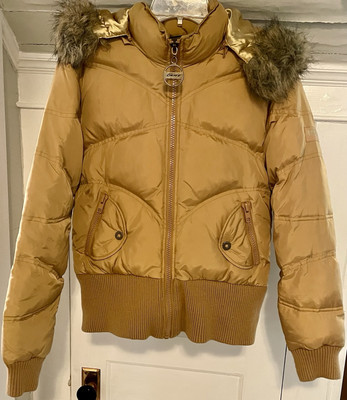 DKNY Active Gold Women s Down Puffer Jacket Large L