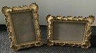 Pair  of gold coloured ornate photo frames wall hanging/ freestanding / floral 