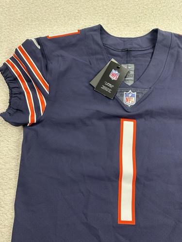 Maglia Nike Vapor Elite Chicago Bears da uomo taglia 40 Medium Fields #1 NFL On Field - Foto 4 di 10
