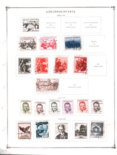 Sammlung, Tschechoslowakei Teil A Scott Seiten, 1918/1953, Kat 147 $, postfrisch & gebraucht - Bild 21 von 23