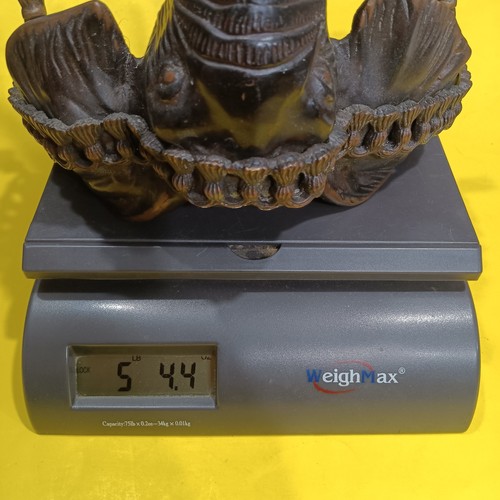 NICE Vintage Solid Brass/Bronze Elephant Head Wall Shelf, Bard International - Picture 8 of 9