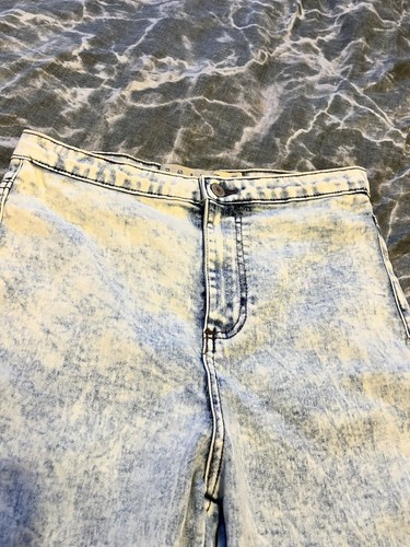 Women’s Washed Design Blue Denim High Waisted Jeans Uk Size 12 - Picture 4 of 7