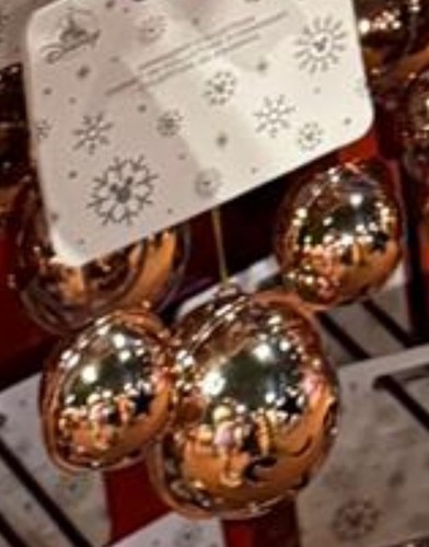 Disney Parks Mickey Mouse Symbol Glocke Ornament Gold Weihnachtskugel Neu mit Etikett - Bild 2 von 3