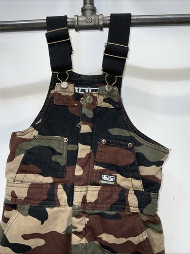 Youth Walls Tough Wear Camouflage Insulated Bib Overalls Size 8/10. 00040 - Picture 2 of 7