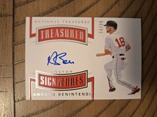 Andrew Benintendi 2018 Panini National Treasures Treasured Signatures /99 Auto