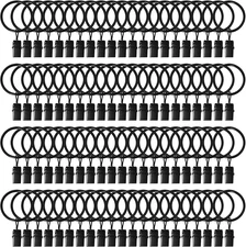 84 Pack Curtain Rings with Clips 1.26" Interior Diameter,Metal Drapery Ring with
