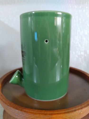 Premium Roast and Toast Ceramic Mug Smoking Pipe Wake and Bake Green Novelty Cup - Picture 3 of 7