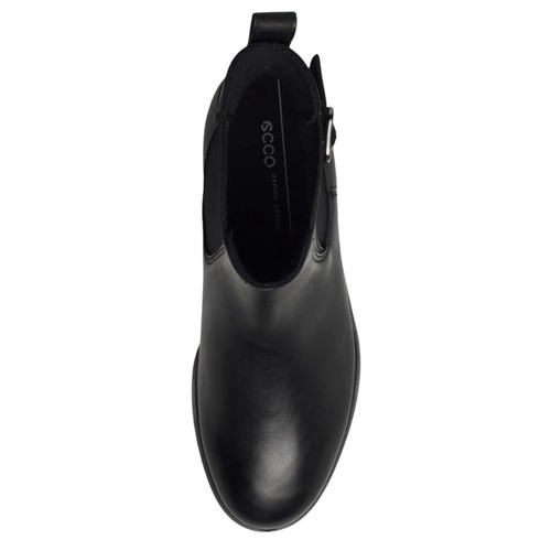 ECCO DRESS CLASSIC 15 CHELSEA BOOTS LEATHER BLOCK HEEL BLACK EU 36 US 5-5.5 NEW - Picture 15 of 15