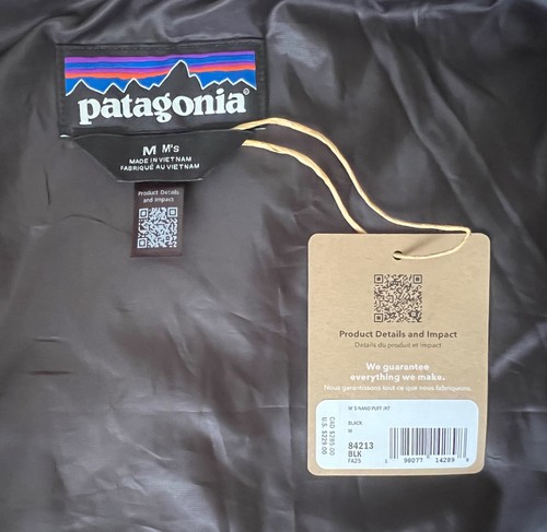 Chaqueta Patagonia Nano Puff para hombre, talla M - negra - Imagen 5 de 5
